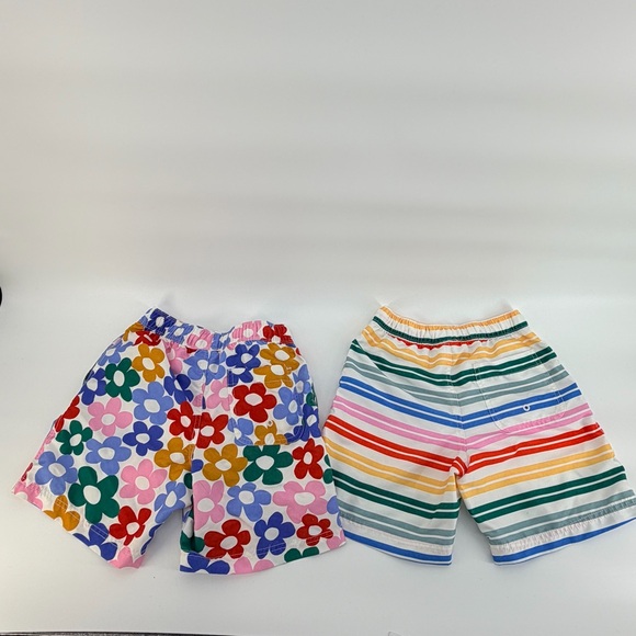 Hanna Andersson Floral and Striped Swim Trunks - Picture 4 of 6